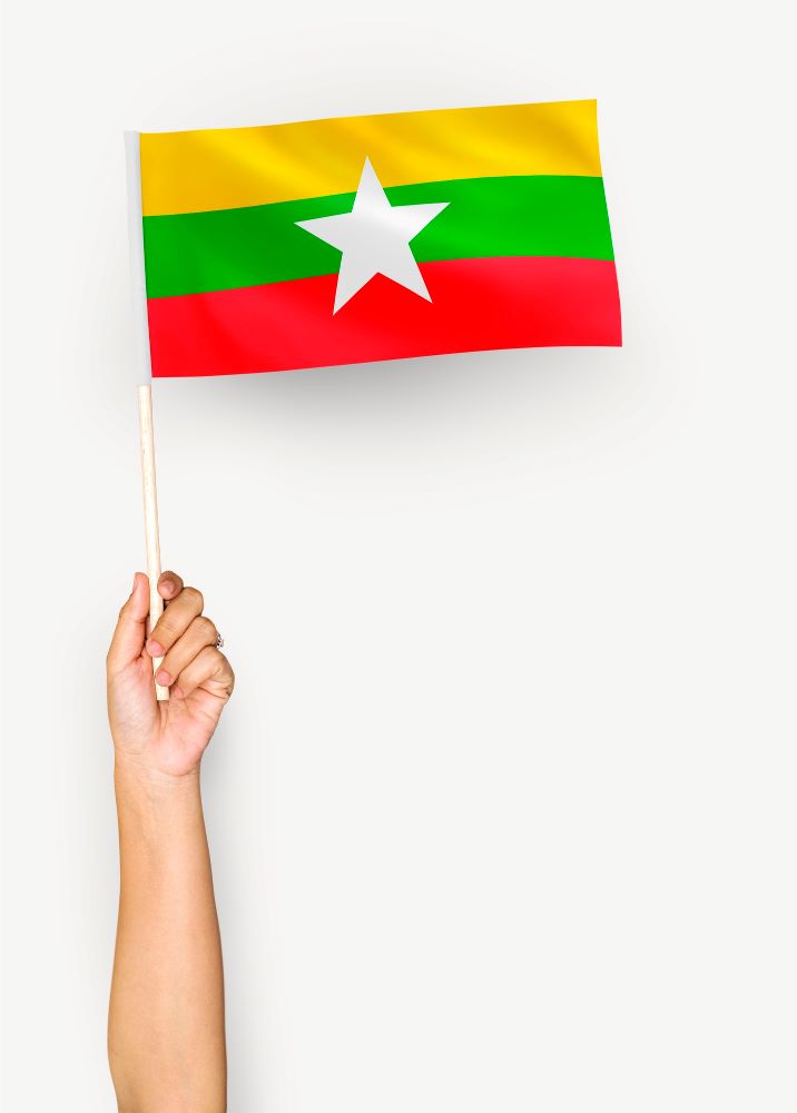 Myanmar flag photo
